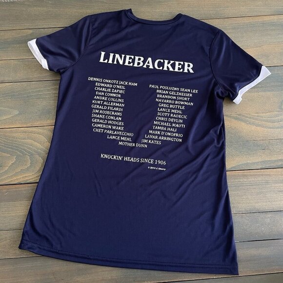 Rare Penn State Linebacker List Ladies V T-Shirt Nittany Lions Medium (F8) - Picture 1 of 8